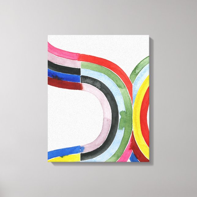 Regenbogen entschlüsselt - Horizontal Leinwanddruck (Vorderseite)