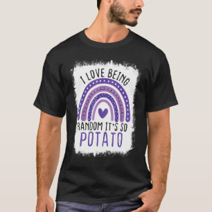 Regenbogen erbluten in der Liebe zufällig. Es ist T-Shirt