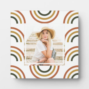 Regenbogen-Erdfarbene Foto Fotoplatte