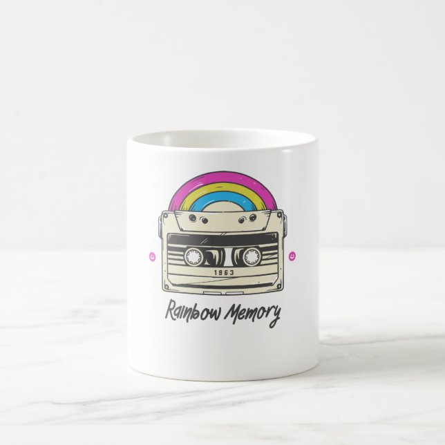 Regenbogen Erinnerung Kaffeetasse (Mittel)