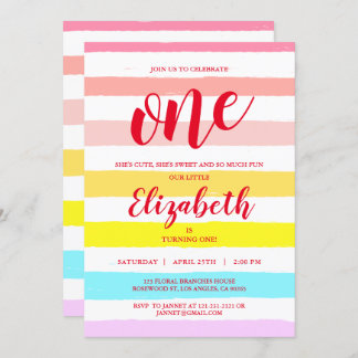 Regenbogen erröten einladung