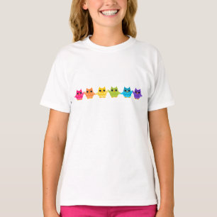 Regenbogen-Eulen T-Shirt