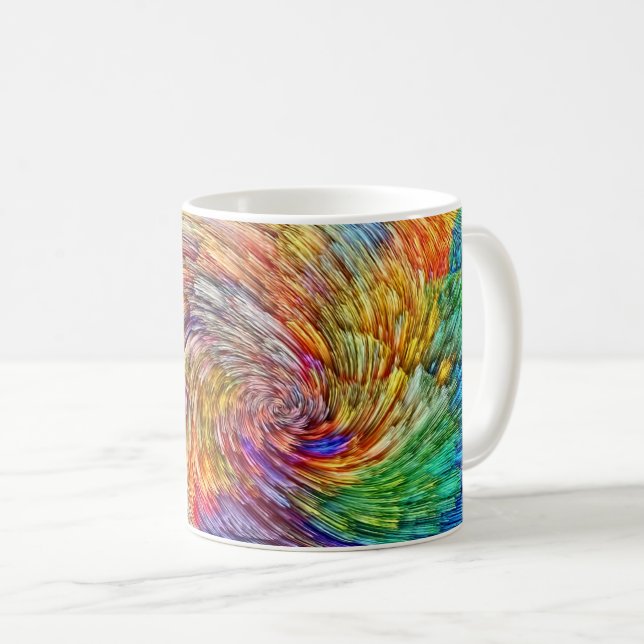 Regenbogen-Explosion! Kaffeetasse (VorderseiteRechts)