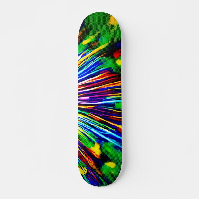Regenbogen-Explosion  Skateboard (Vorne)