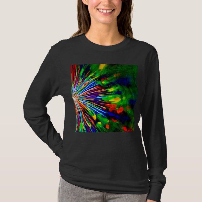 Regenbogen Explosion  T-Shirt (Vorderseite)