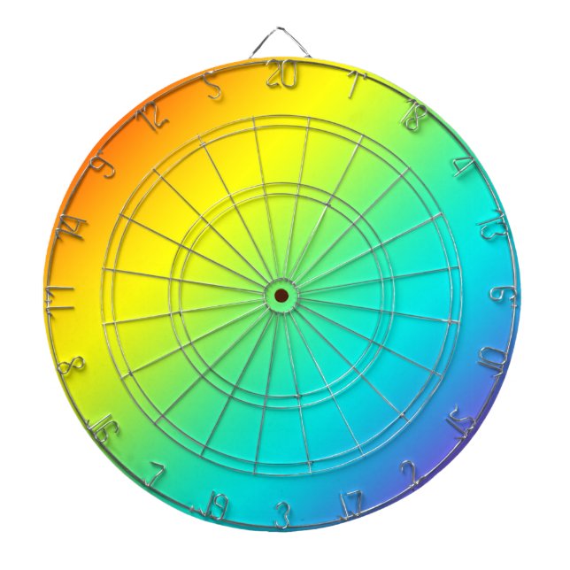 Regenbogen-Fade Dartscheibe (vorne)