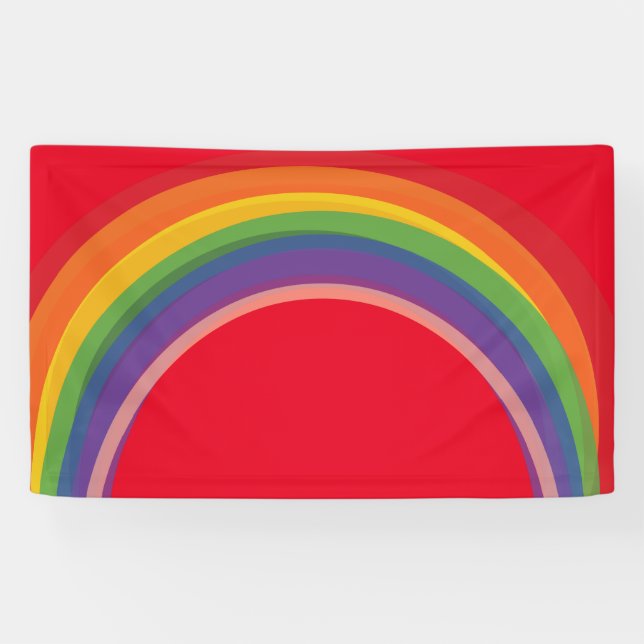 Regenbogen-Fahne Banner (Horizontal)