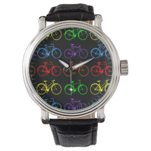 Regenbogen-Fahrräder Armbanduhr