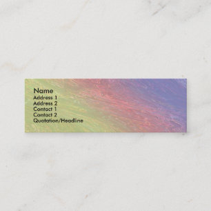 Regenbogen-Fantasie Mini Visitenkarte