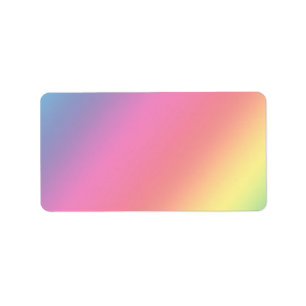 Regenbogen-Farbaufkleber Adressaufkleber