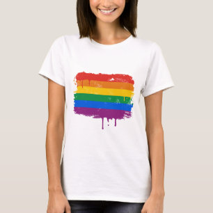 Regenbogen-Farbe T-Shirt