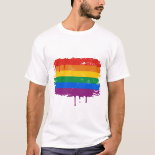 Regenbogen-Farbe T-Shirt