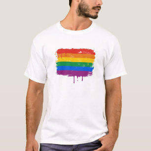Regenbogen-Farbe T-Shirt