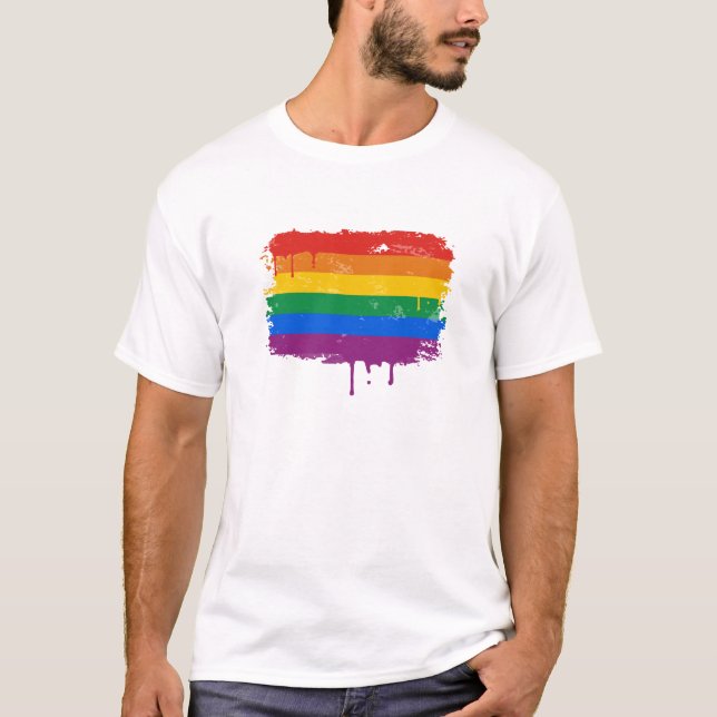 Regenbogen-Farbe T-Shirt (Vorderseite)