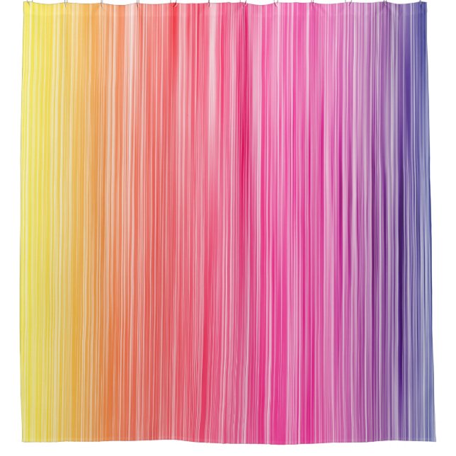 Regenbogen Farben abstrakter Hintergrund. Farbenfr Duschvorhang (Vorderseite)
