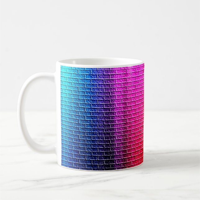 Regenbogen Farben abstrakter Hintergrund. Gradient Kaffeetasse (Links)