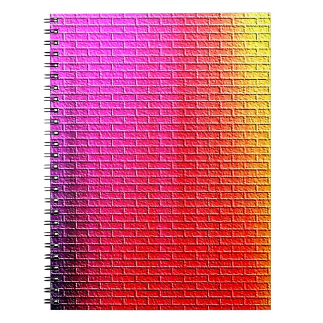 Regenbogen Farben abstrakter Hintergrund. Gradient Notizblock (Vorderseite)