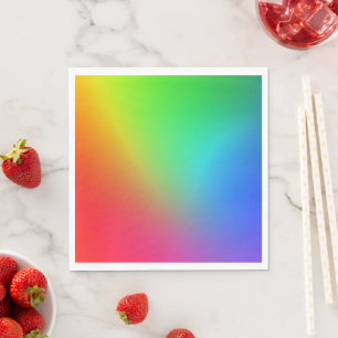 Regenbogen-Farbenverlauf Serviette