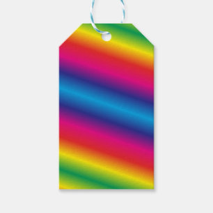 Regenbogen farbige Geschenk-Umbauten Geschenkanhänger
