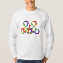 Regenbogen, farbige Hände. T-Shirt