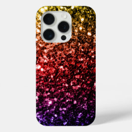 Regenbogen farbige Imitate Glitzer Glitzern Case-Mate iPhone Hülle