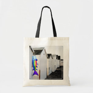 Regenbogen farbiger Drachen Tragetasche