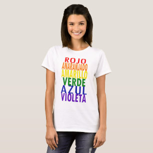 Regenbogen färbt den T - Shirt (spanisch)