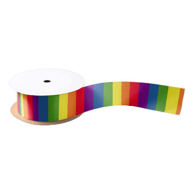 Regenbogen färbt Stolz-Feier Satinband (Spule)
