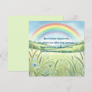 Regenbogen / Feld und Angebot Karte