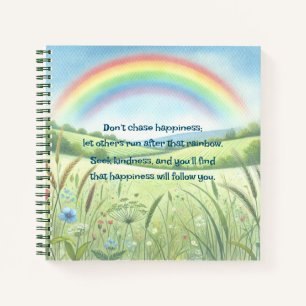 Regenbogen / Feld und Angebot Notizbuch