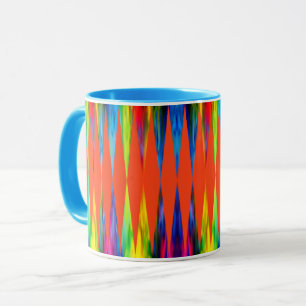 [Regenbogen-Fiesta-] Harlekin-geometrische Tasse
