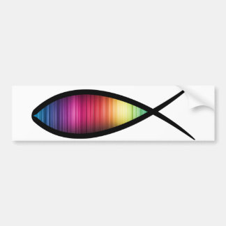 Regenbogen-Fische Autoaufkleber