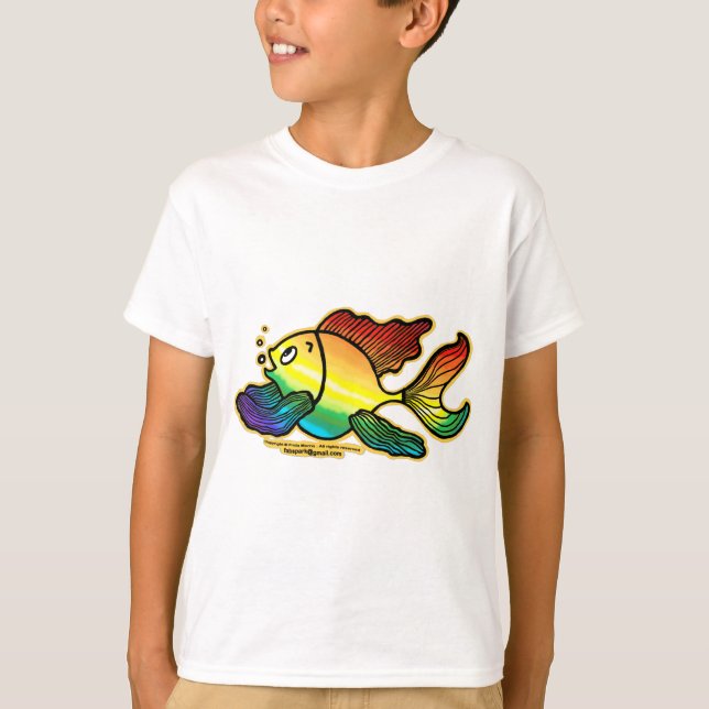 Regenbogen-Fische T-Shirt (Vorderseite)