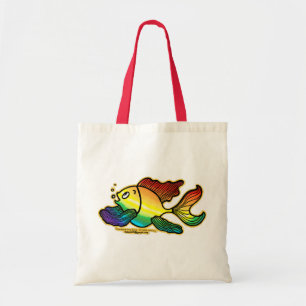 Regenbogen-Fische Tragetasche