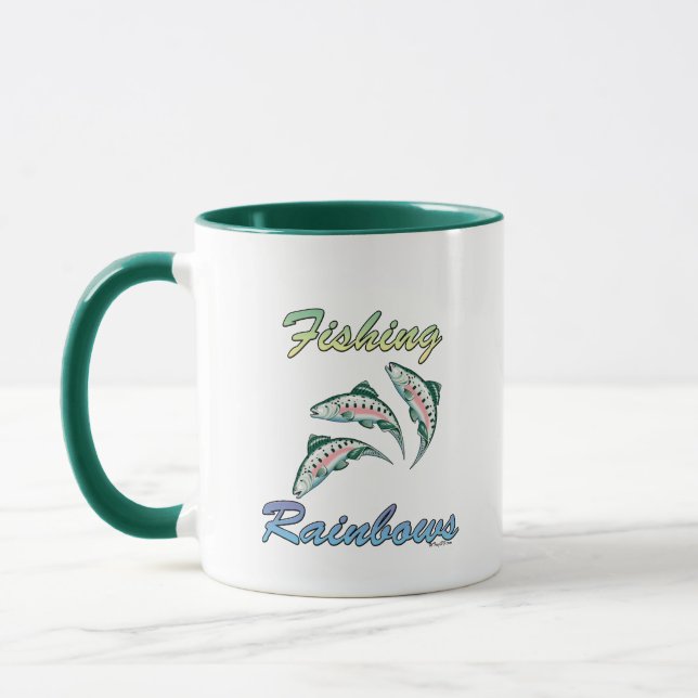 Regenbogen Fischen Regenbogenforelle Tasse (Links)
