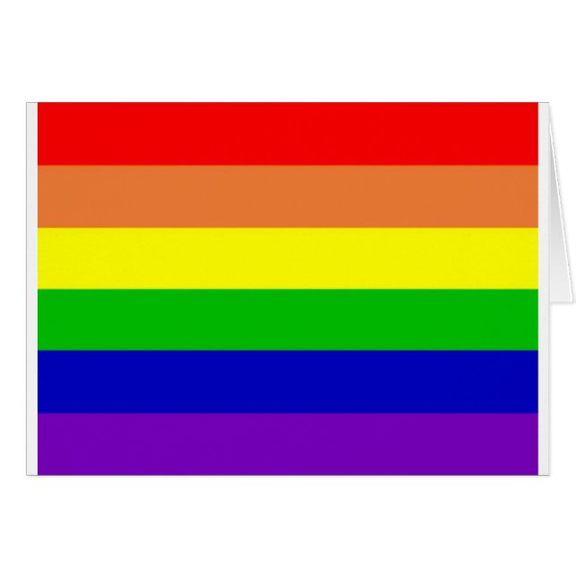 Regenbogen-Flagge (Vorderseite (Horizontal))