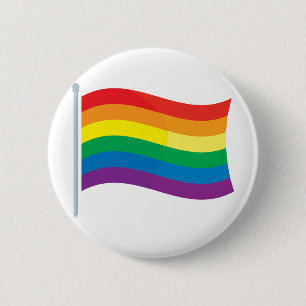 Regenbogen-Flagge Button