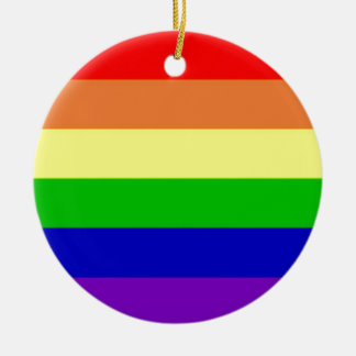 Regenbogen-Flagge Keramik Ornament