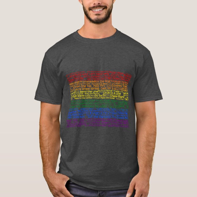 Regenbogen-Flagge von Anrufen T-Shirt (Vorderseite)