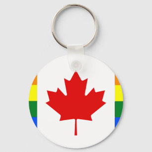 Regenbogen-Flagge von Kanada Schlüsselanhänger