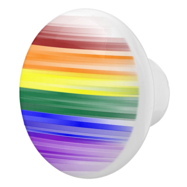 Regenbogen-Flaggen-Keramik-Griffe Keramikknauf (Rechts)