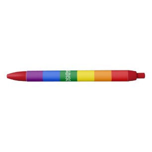 Regenbogen-Flaggen-Namestifte Kugelschreiber