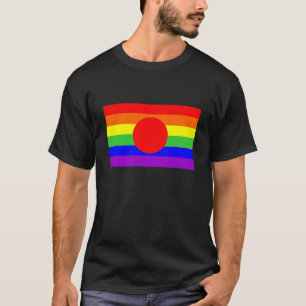 Regenbogen-Flaggenhomosexueller Japan-Landes T-Shirt