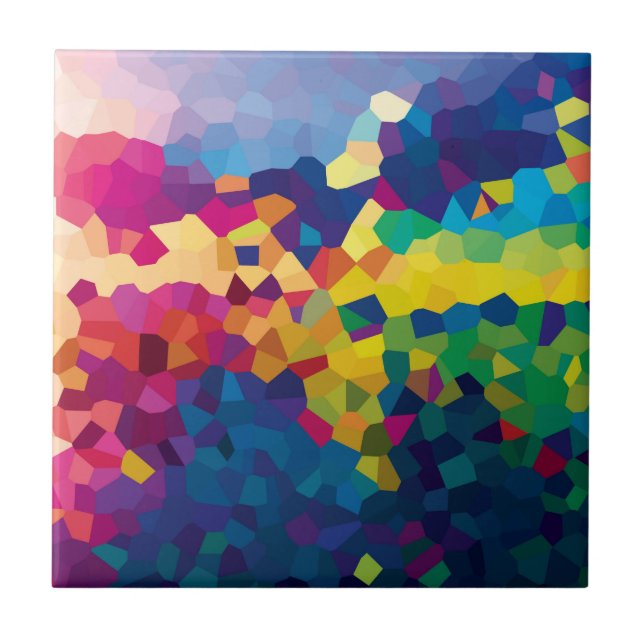 Regenbogen-Fliesen Fliese (Vorderseite)