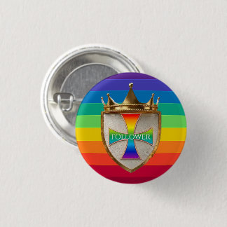 Regenbogen-Follower-Wappen-Button / Abzeichen Button