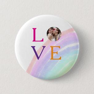 REGENBOGEN-FOTO-BRIEF-STOLZ LGBTQ GESCHENKE INDIVI BUTTON