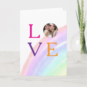REGENBOGEN-FOTO-BRIEF-STOLZ LGBTQ GESCHENKE INDIVI KARTE
