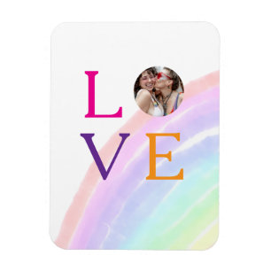 REGENBOGEN-FOTO-BRIEF-STOLZ LGBTQ GESCHENKE INDIVI MAGNET
