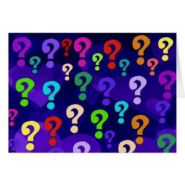 Regenbogen-Fragezeichen (Vorderseite (Horizontal))