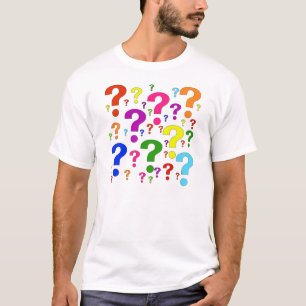 Regenbogen-Fragezeichen T-Shirt